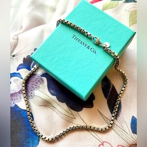 Tiffany & Co. Silver Venetian Box Chain Necklace
